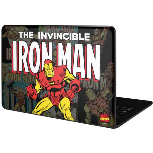 Marvel Classic Comics Iron Man Action Vintage Google Pixelbook Go Skin